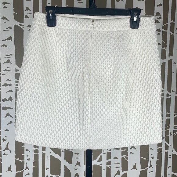 Express Fishnet Scuba Fabric Mini Skirt - Picture 2 of 7